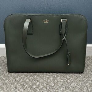Never Used Kate Spade Dark Green Laptop Bag